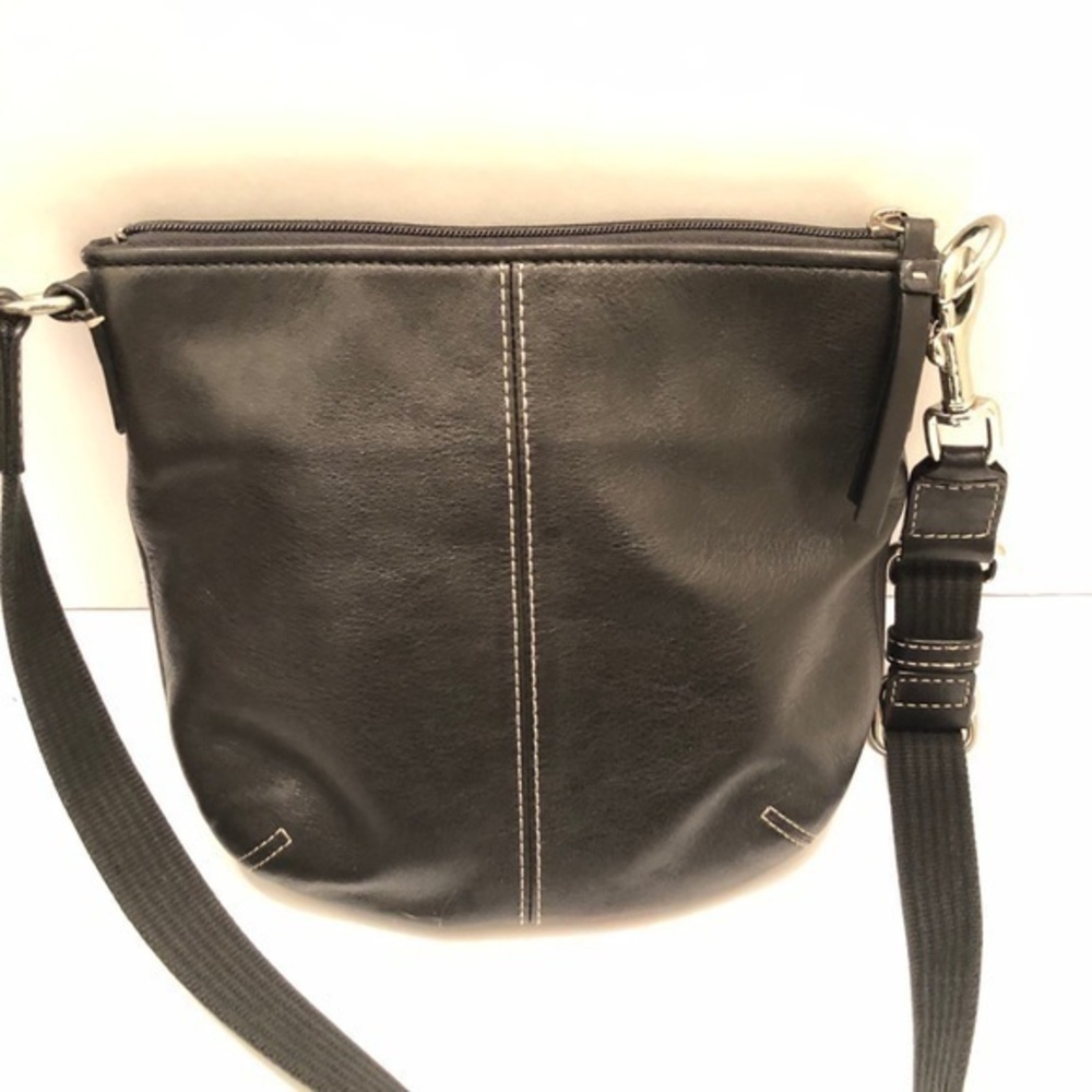 Coach black leather pleated soho crossbody bag - Picture 6 of 10